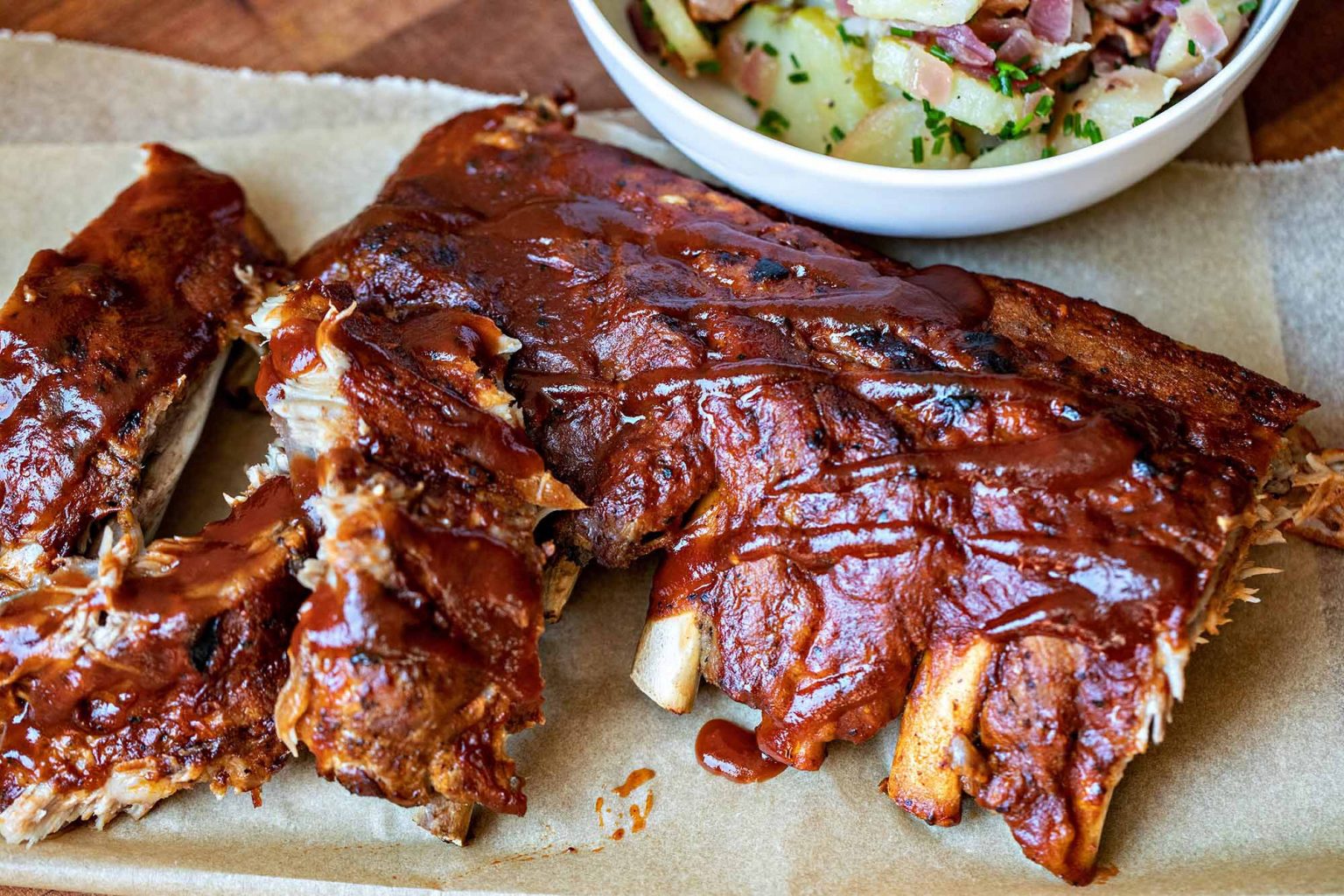 Full Rack of Baby Back Ribs in Chinese Glaze Sykes House Farm